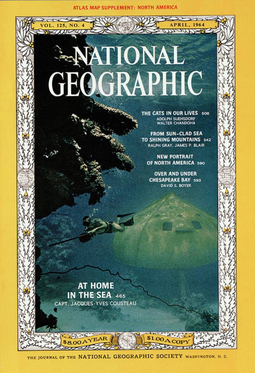 Cover Of The April 1964 National - Poster | Canvas Wall Art Print