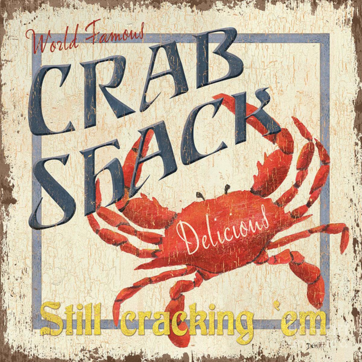 Crab Shack - Poster | Canvas Wall Art Print