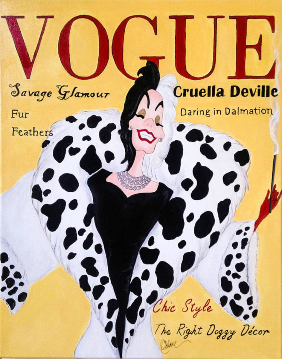 Cruella Deville Vogue - Poster | Canvas Wall Art Print