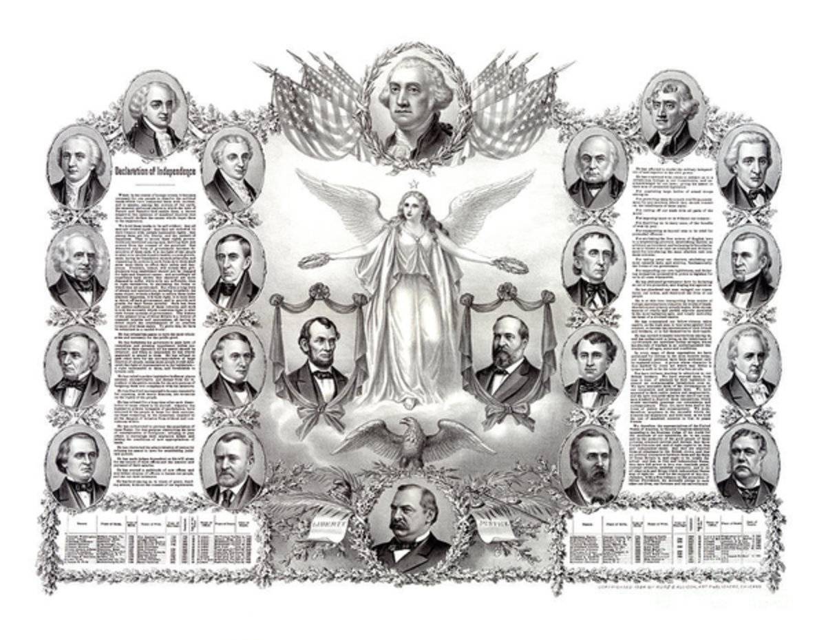 Declaration Of Independence 1884 Restored - Poster | Canvas Wall Art Print