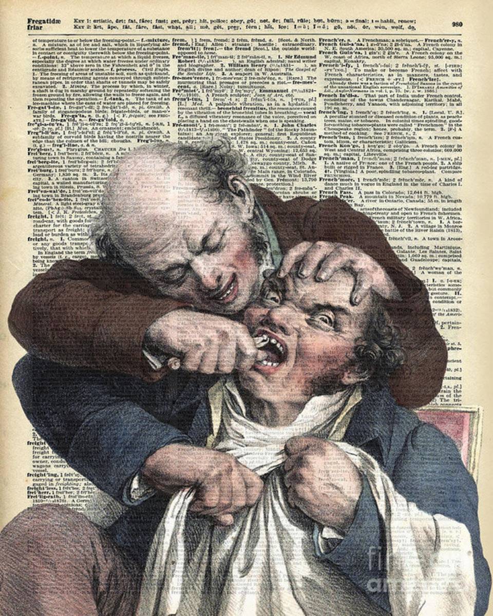 Dentist Pulling Teeth - Poster | Canvas Wall Art Print