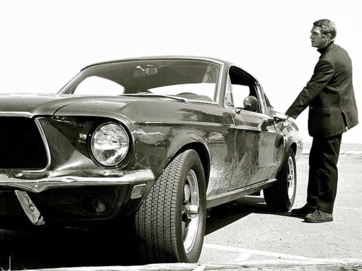 Detective Lieutenant Frank Bullitt, Steve Mcqueen, 1968 Ford Mustang Gt 390 - Poster | Canvas Wall Art Print