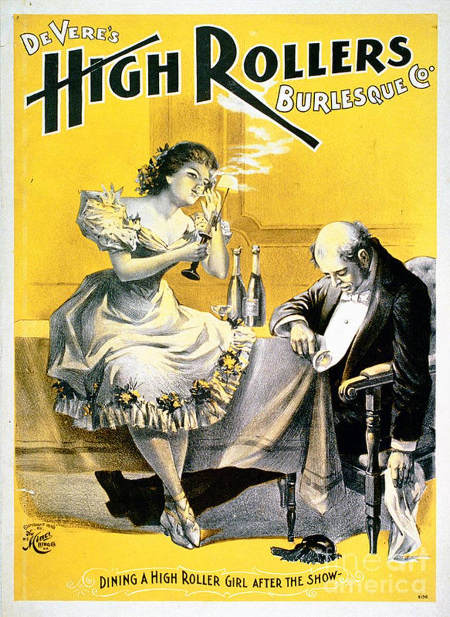 Devere'S High Rollers Burlesque Co. - Poster | Canvas Wall Art Print