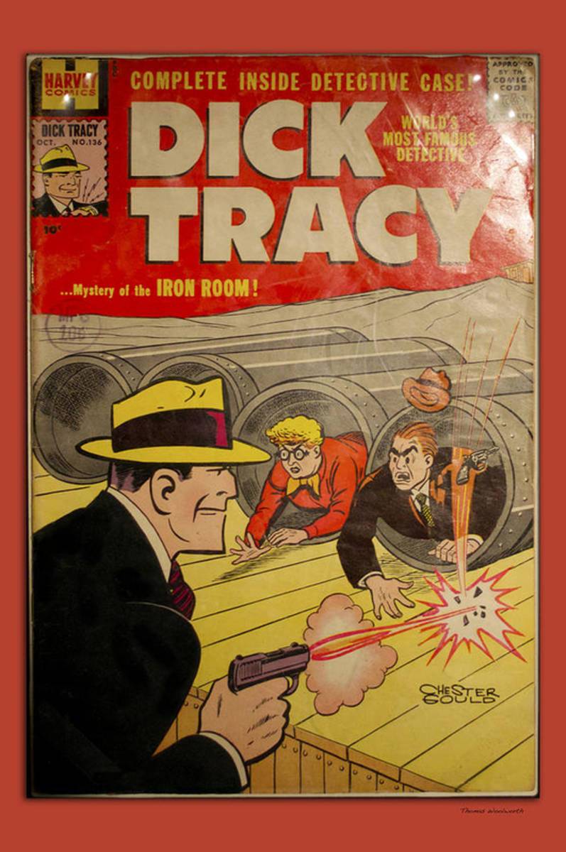 Dick Tracy Iron Room Comic Book - Poster | Canvas Wall Art Print