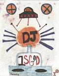 Dj Is God Pop Graffiti - Poster | Canvas Wall Art Print