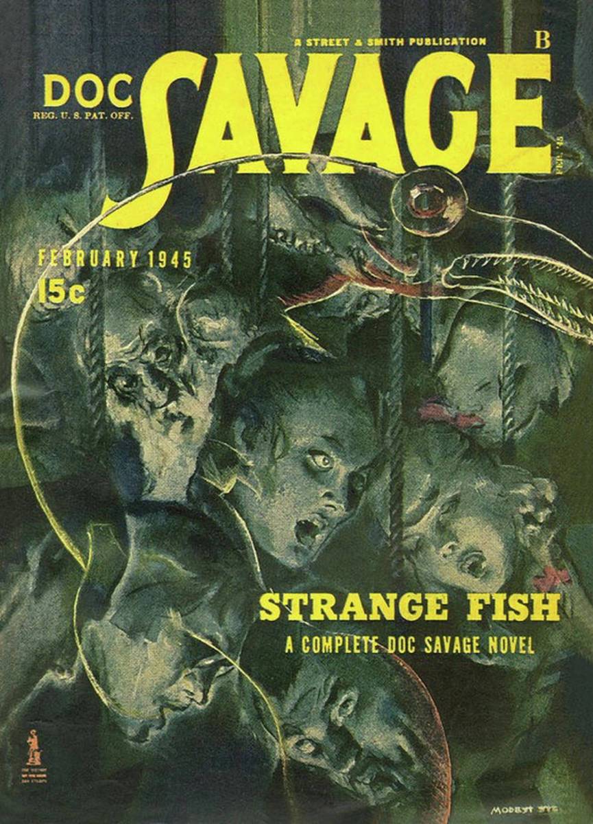 Doc Savage Strange Fish - Poster | Canvas Wall Art Print