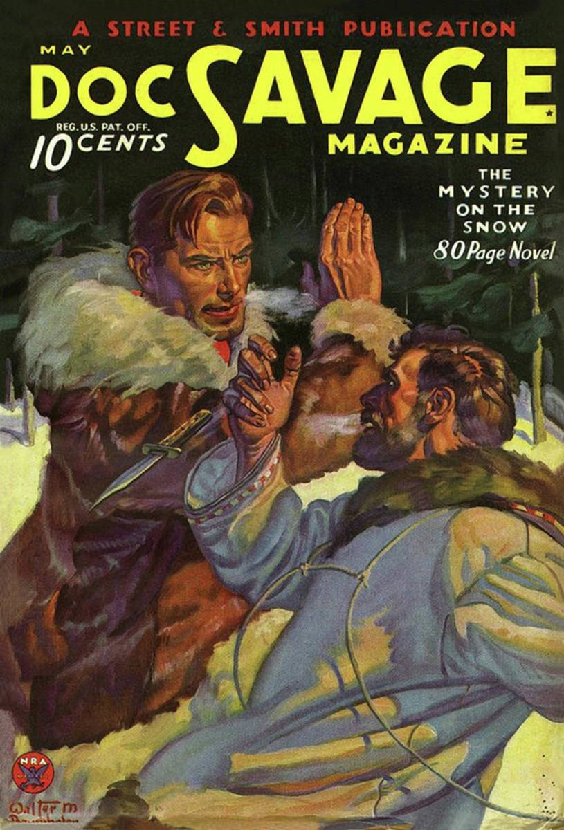 Doc Savage The Mystery On The Snow - Poster | Canvas Wall Art Print
