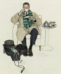 Doctor Relaxing With Tea - Poster | Canvas Wall Art Print