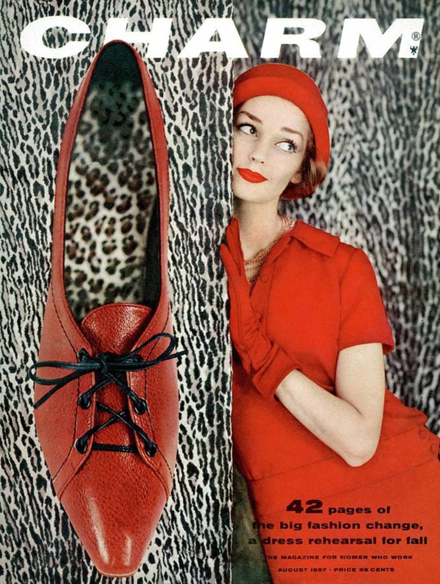Dolores Hawkins Wears A Dachettes Hat And Red - Poster | Canvas Wall Art Print