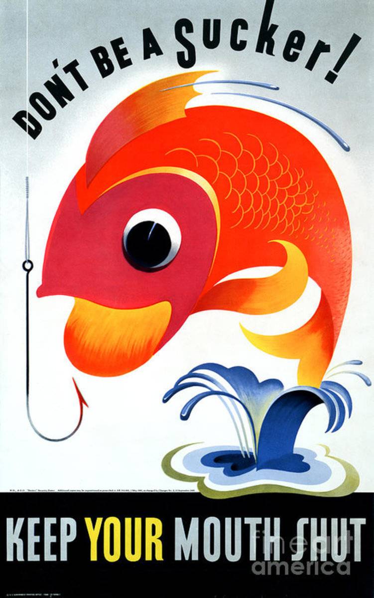 Dont Be A Sucker Us Vintage War - Poster | Canvas Wall Art Print