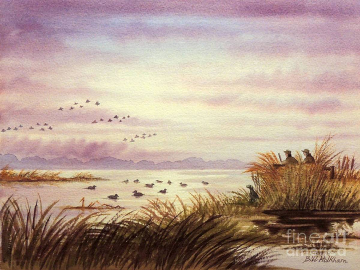 Duck Hunting Companions - Poster | Canvas Wall Art Print