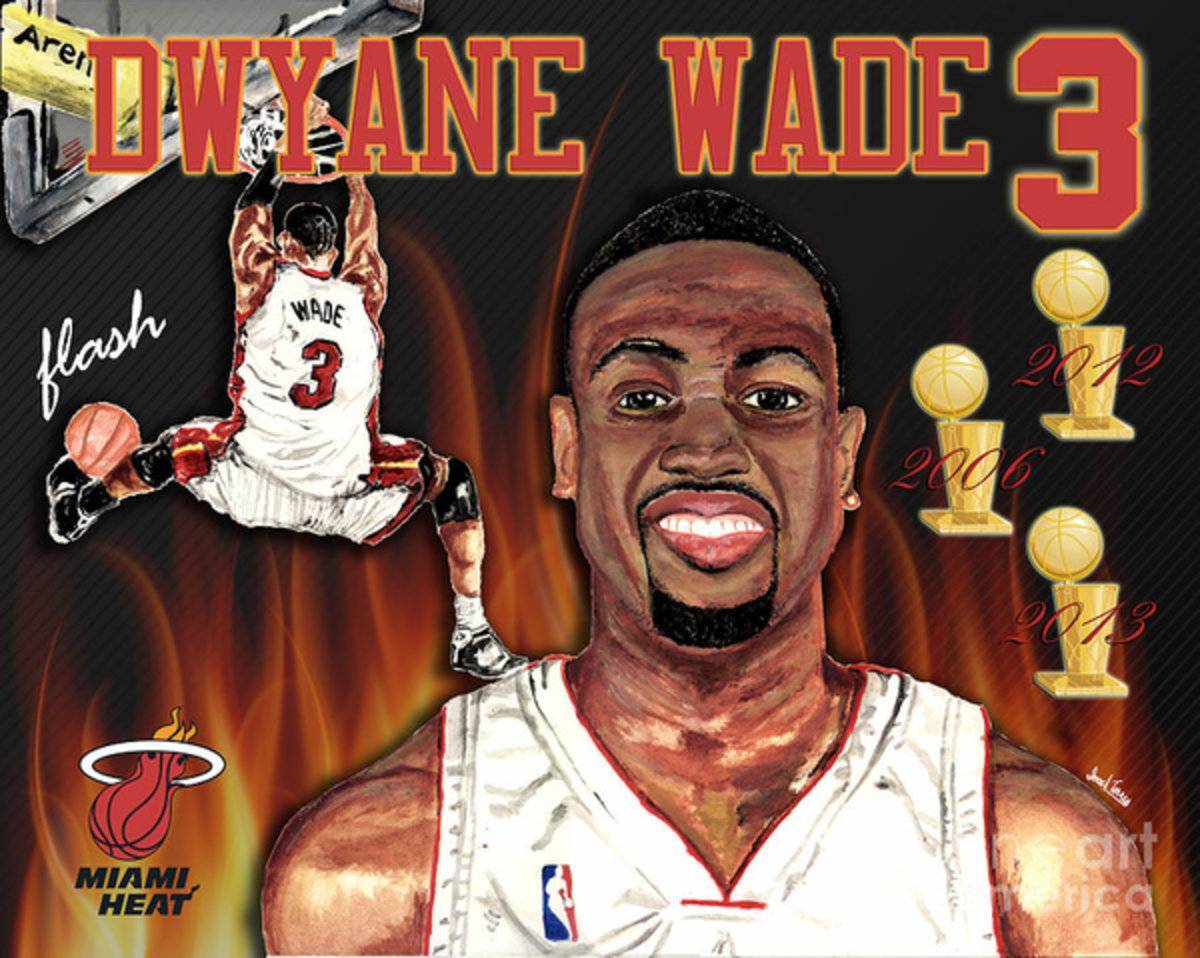 Dwyane Wade - Poster | Canvas Wall Art Print