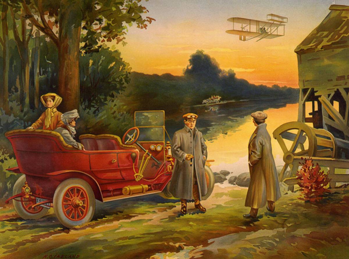 Early Motoring Print - Poster | Canvas Wall Art Print