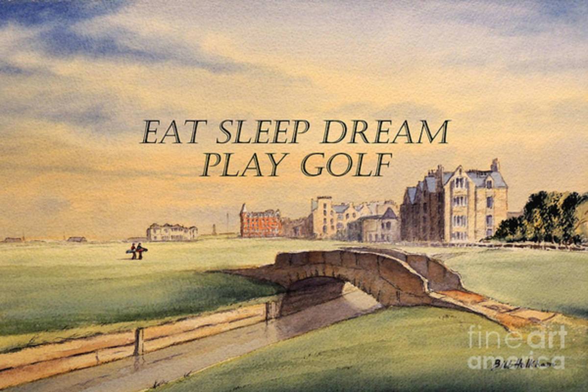Eat Sleep Dream Play Golf - Poster | Canvas Wall Art Print
