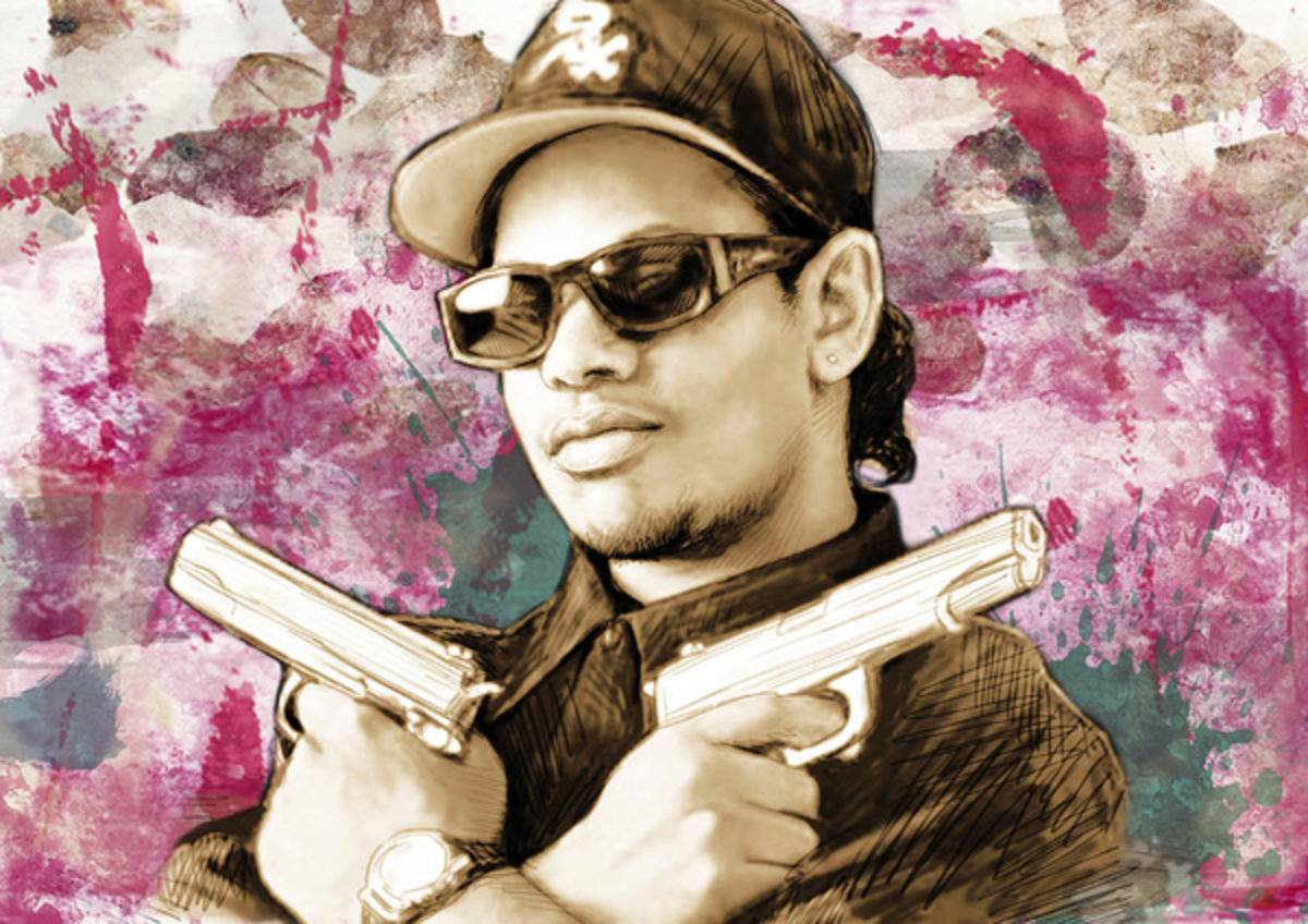 Eazy-E - Stylised Drawing Art - Rapper - Poster | Canvas Wall Art Print