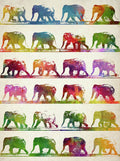 Elephant Animal Locomotion - Poster | Canvas Wall Art Print