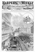 Elevated Railroad, 1878 - Poster | Canvas Wall Art Print