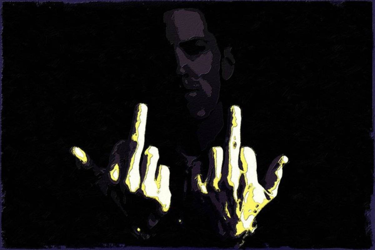 Eminem Fingers Art - Rapper - Poster | Canvas Wall Art Print