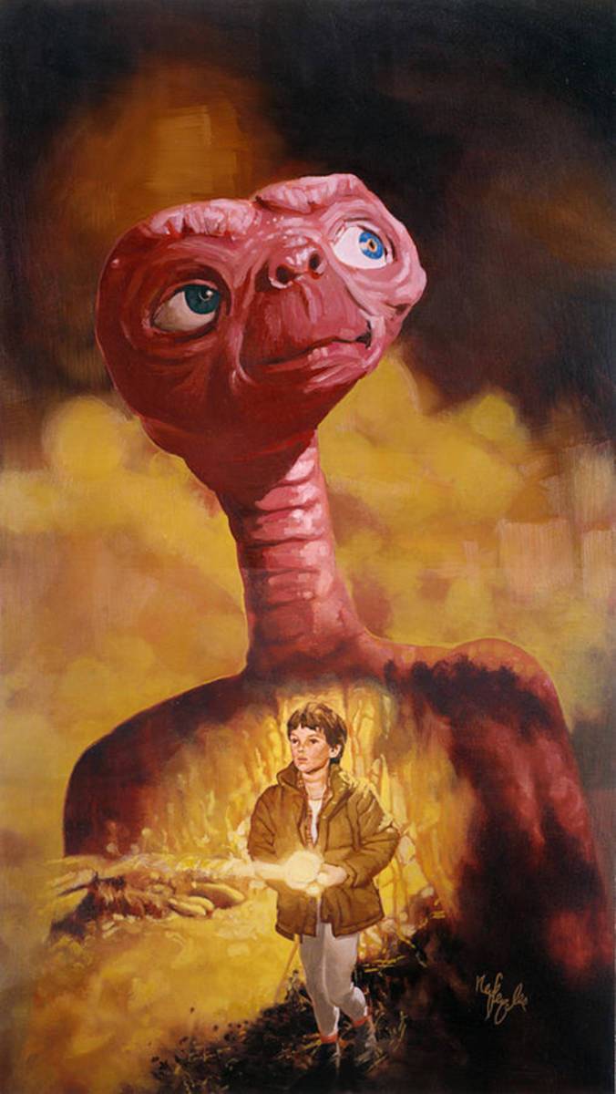 E.T. The Extra-Terrestrial - Poster | Canvas Wall Art Print
