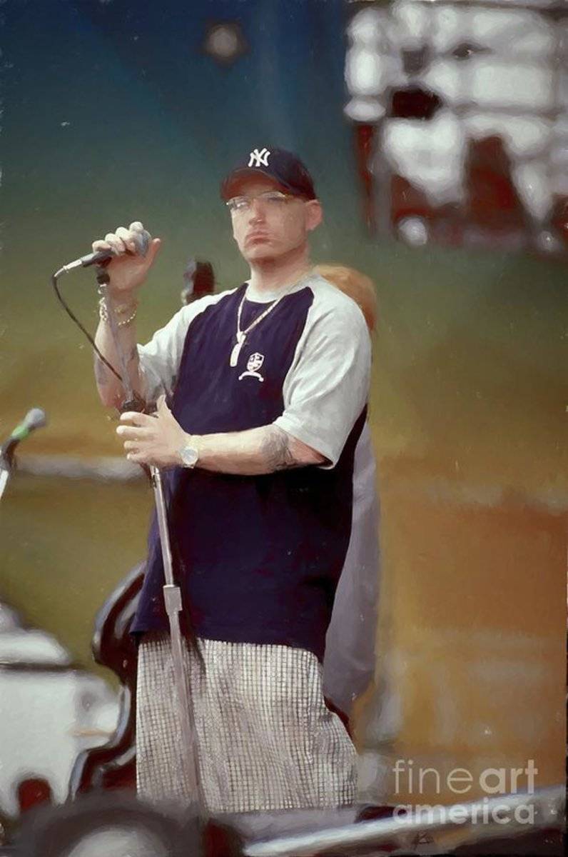 Everlast At Woodstock Painting - Rapper - Poster | Canvas Wall Art Print
