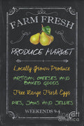 Farm Fresh Produce - Poster | Canvas Wall Art Print