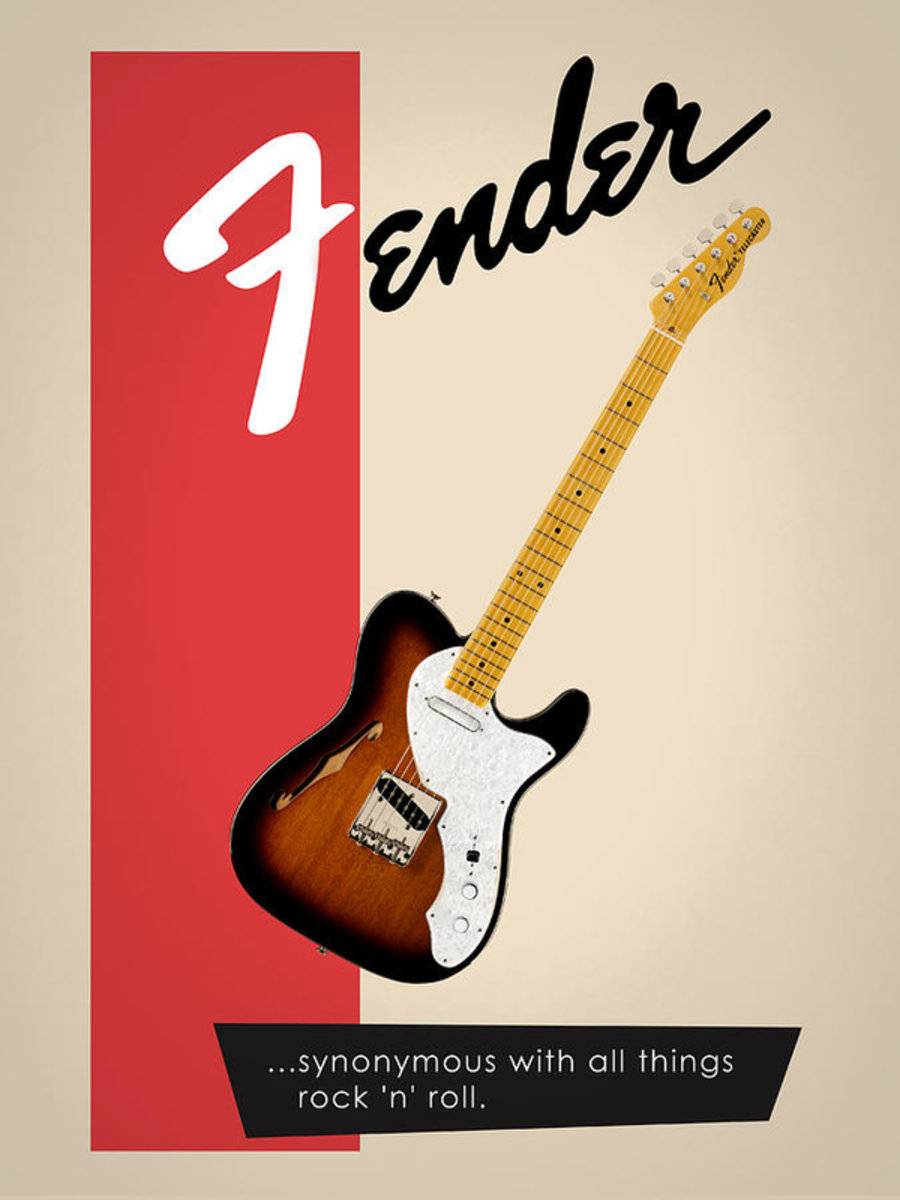 Fender All Things Rock N Roll - Poster | Canvas Wall Art Print