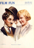 Film Fun Classic Comedy Magazine Featuring Charlie Chaplin And Girl 1916 - Poster | Canvas Wall Art Print