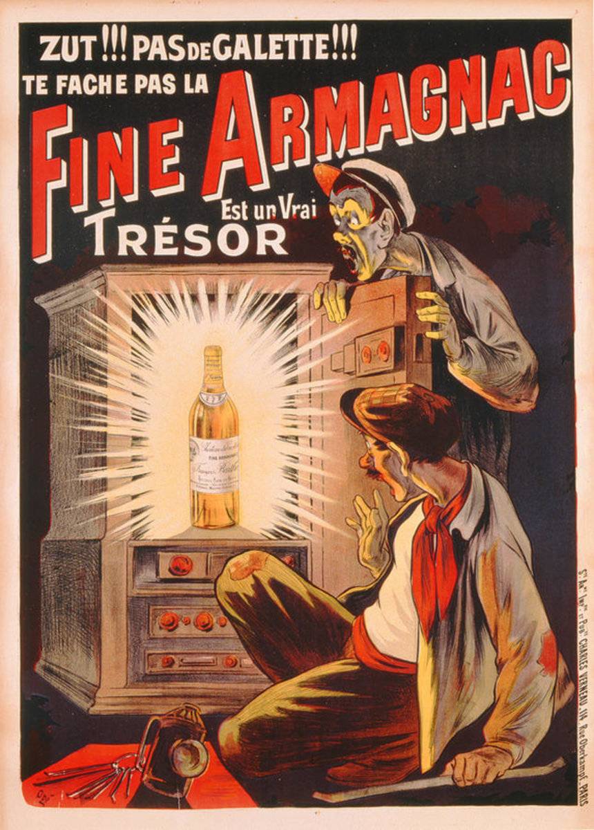 Fine Armagnac Advertisement - Poster | Canvas Wall Art Print
