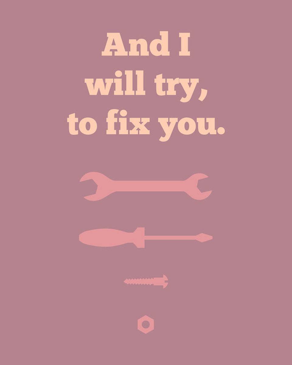 Fix You - Poster | Canvas Wall Art Print