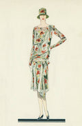 Flapper In An Afternoon Dress - Poster | Canvas Wall Art Print
