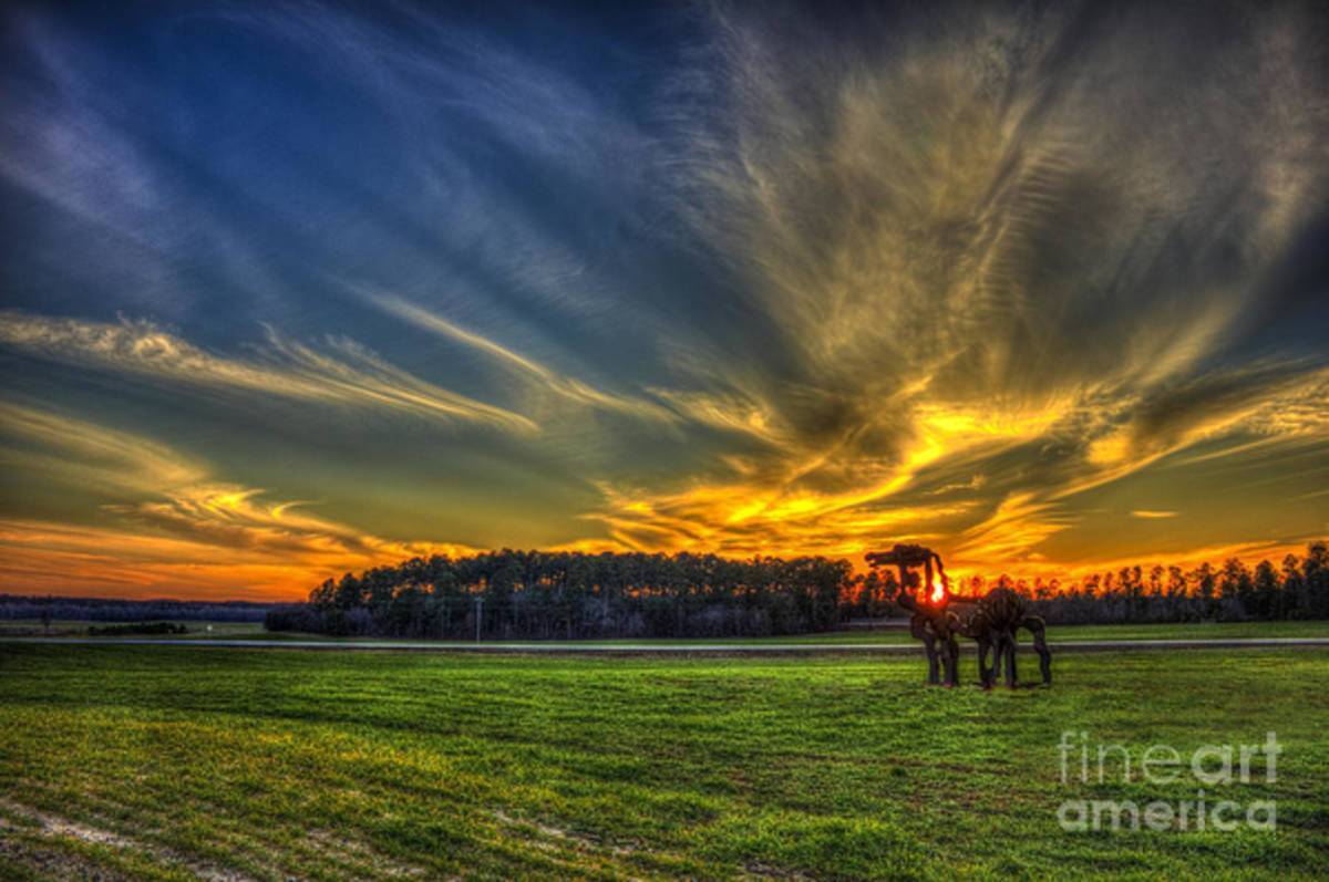 Flash The Iron Horse Sunset - Poster | Canvas Wall Art Print