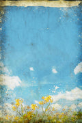 Floral In Blue Sky And Cloud - Poster | Canvas Wall Art Print