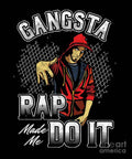 Gangsta Rap Pop Music Rappers Vocalizer Hip Hop Rapping Gift - Rapper - Poster | Canvas Wall Art Print