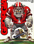 Georgia Bulldogs 1981 Football Program - Poster | Canvas Wall Art Print