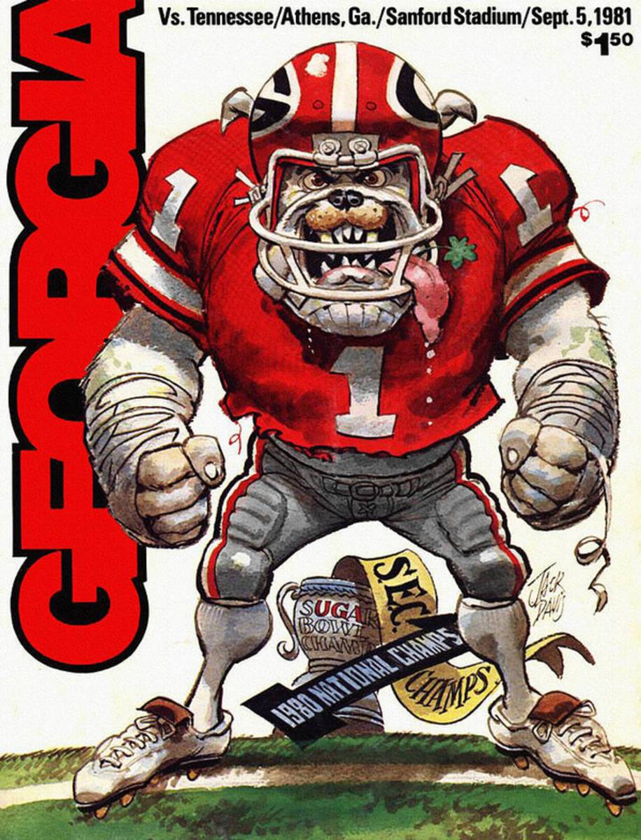 Georgia Bulldogs 1981 Football Program - Poster | Canvas Wall Art Print
