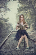 Get On The Right Track - Poster | Canvas Wall Art Print