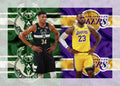 Giannis Antetokounmpo And Lebron James - Poster | Canvas Wall Art Print