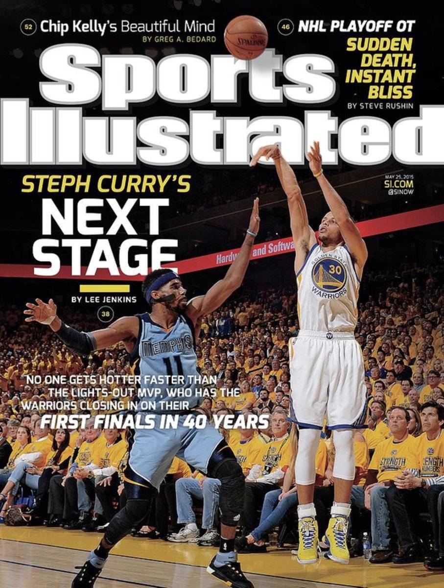 Golden State Warriors Vs Memphis Grizzlies, 2015 Nba Sports Illustrated Cover - Poster | Canvas Wall Art Print