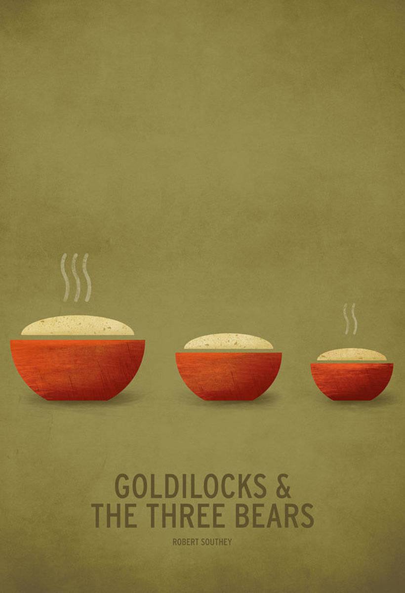 Goldilocks And The Three Bears - Poster | Canvas Wall Art Print