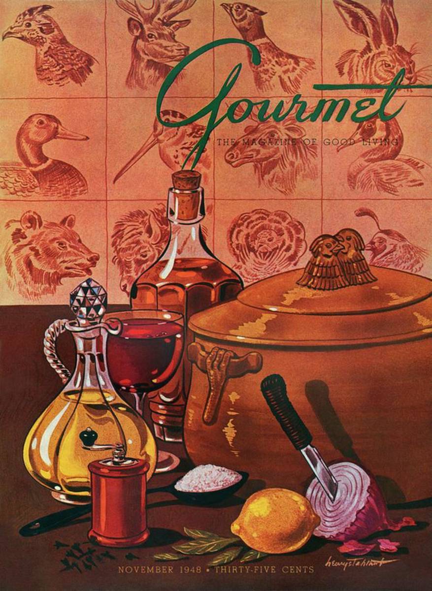 Gourmet Cover Featuring A Casserole Pot - Poster | Canvas Wall Art Print