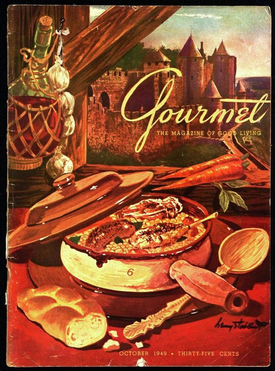 Gourmet Cover Featuring A Pot Of Stew - Poster | Canvas Wall Art Print