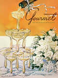 Gourmet Cover Featuring A Pyramid Of Champagne - Poster | Canvas Wall Art Print