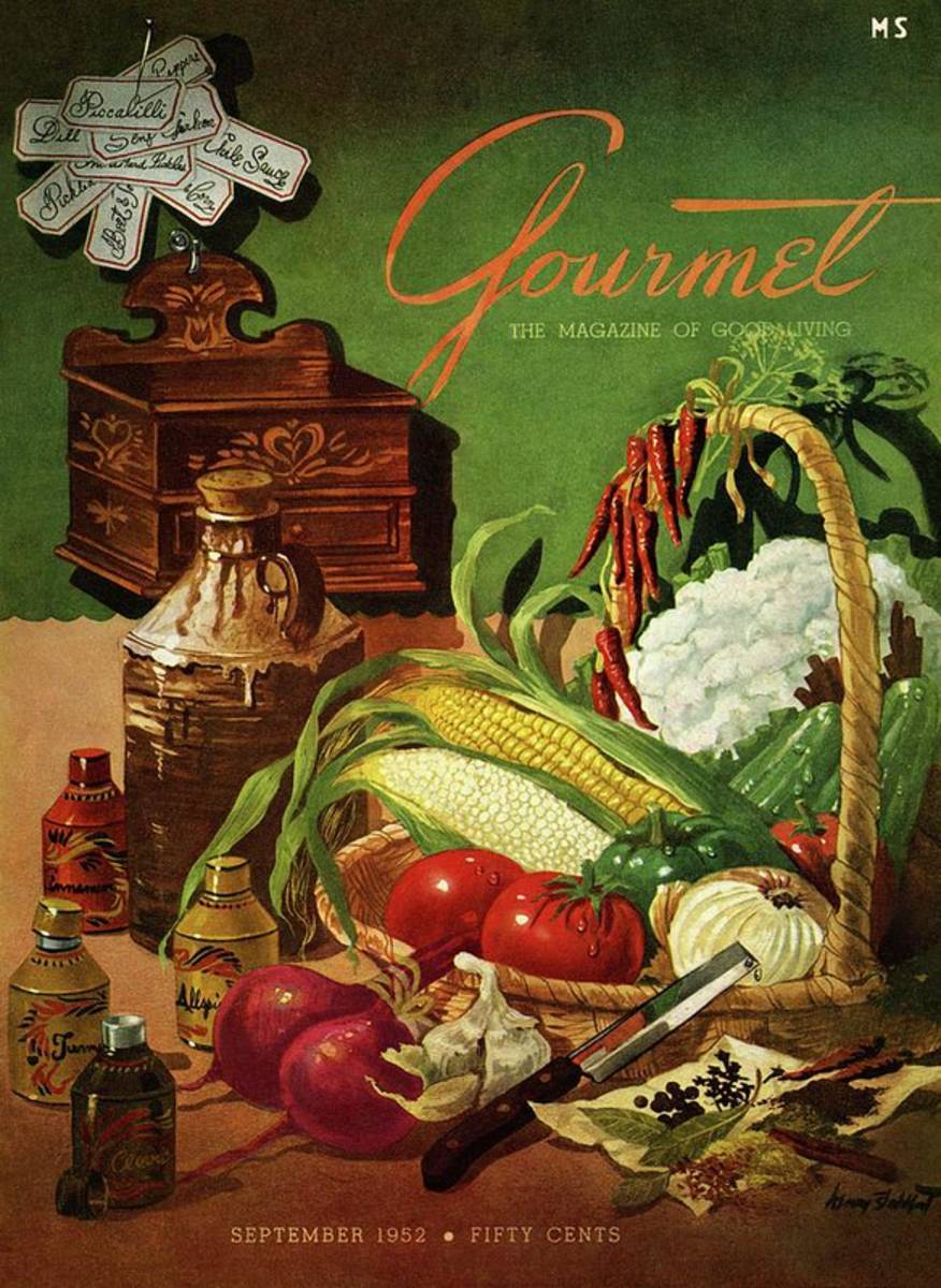 Gourmet Cover Featuring A Variety Of Vegetables - Poster | Canvas Wall Art Print