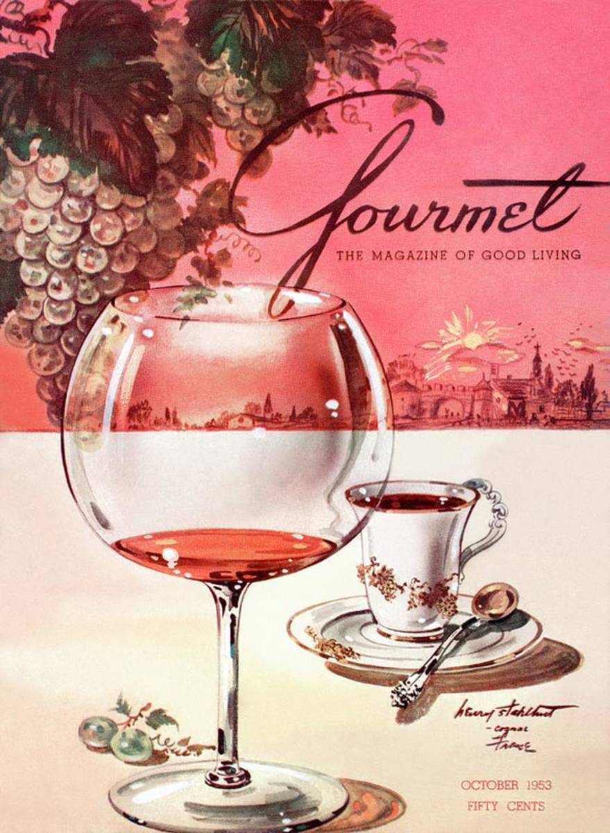 Gourmet Cover Illustration Of A Baccarat Balloon - Poster | Canvas Wall Art Print