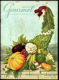 Gourmet Cover Illustration Of A Cornucopia - Poster | Canvas Wall Art Print