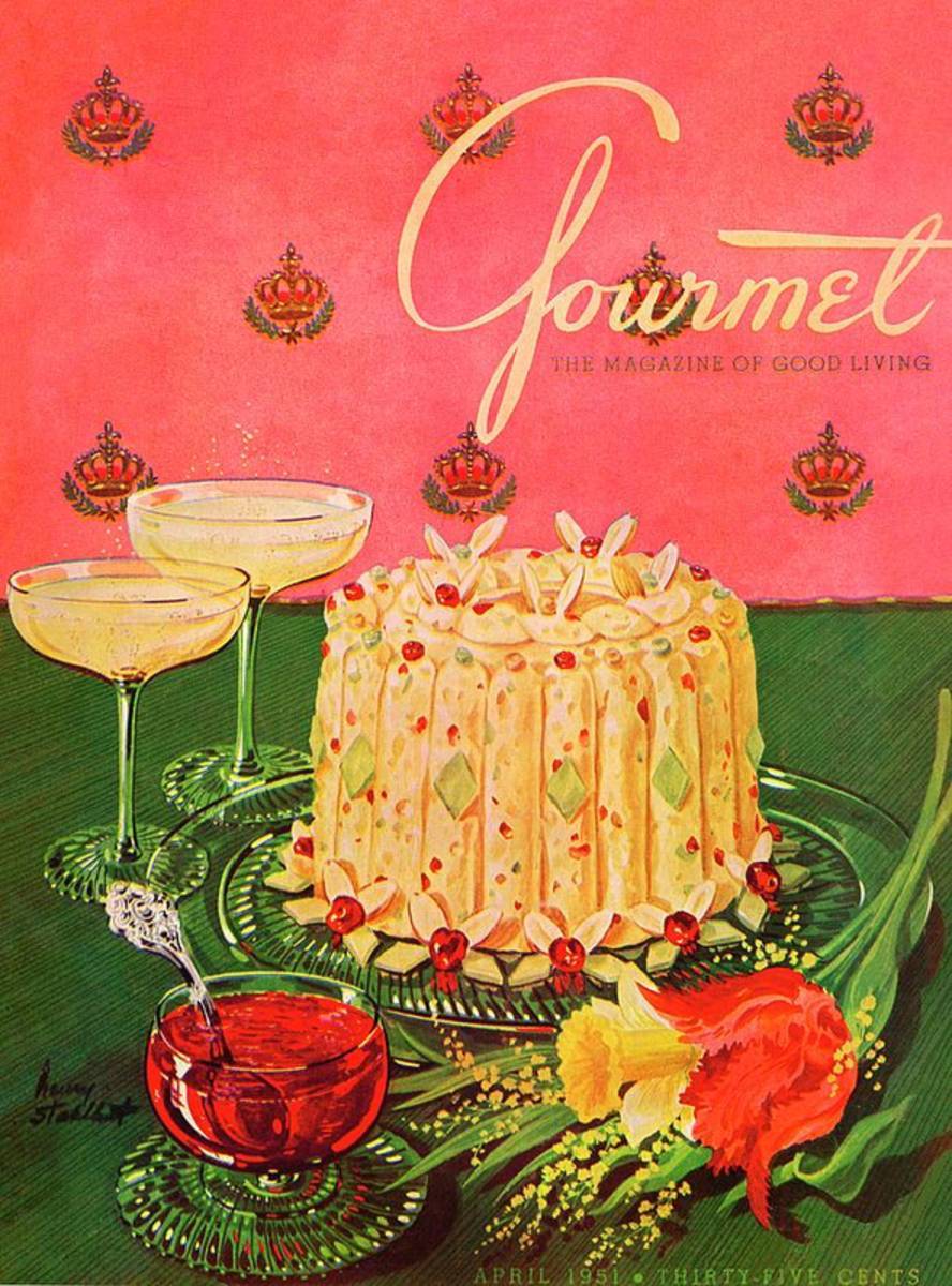 Gourmet Cover Illustration Of A Molded Rice - Poster | Canvas Wall Art Print