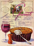 Gourmet Cover Illustration Of Deep Dish Pie - Poster | Canvas Wall Art Print