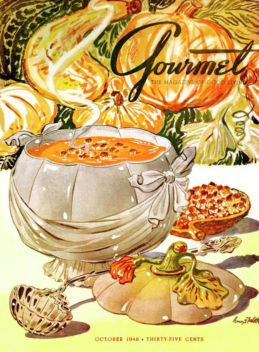 Gourmet Cover Of Pumpkin Soup - Poster | Canvas Wall Art Print