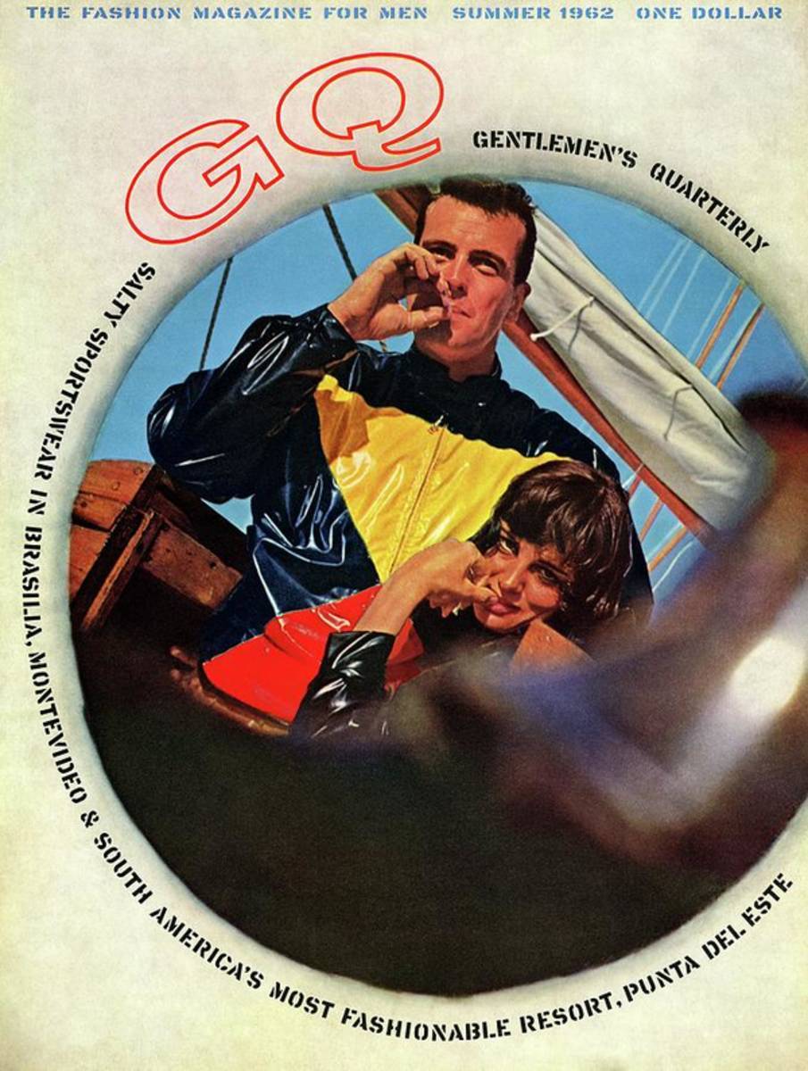 Gq Cover Featuring A Model Wearing A Plastic - Poster | Canvas Wall Art Print