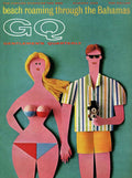 Gq Cover Featuring A Paper Cut Out Couple - Poster | Canvas Wall Art Print